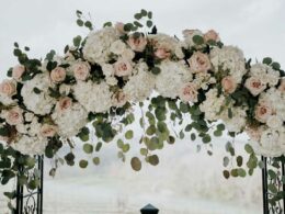 Shulz Wedding Floral Arch